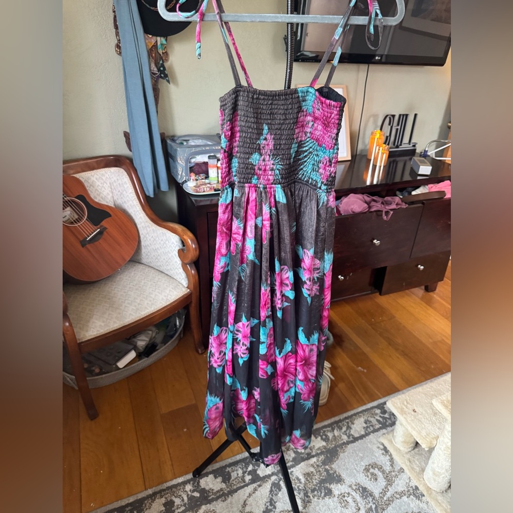 Hibiscus Collection Floral Strappy Dress